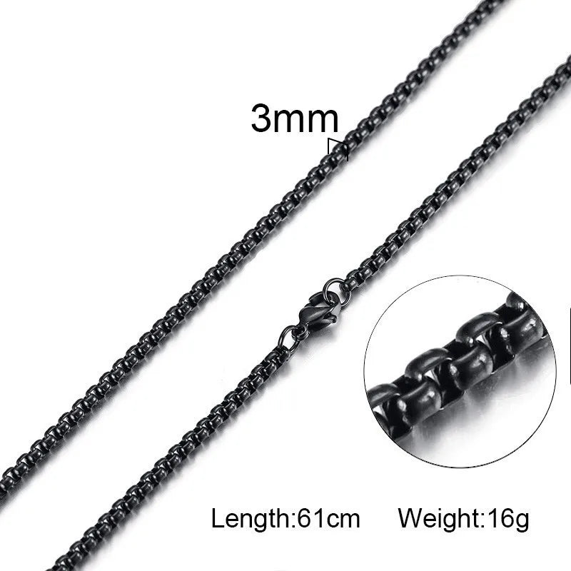 Basic Bead Ball Chain and Cable Chain Necklaces for Men Woman Unisex Accessories