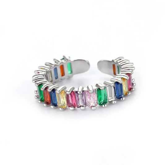 Elegant women's gold-plated ring with zircon - a perfect gift for weddings and occasions