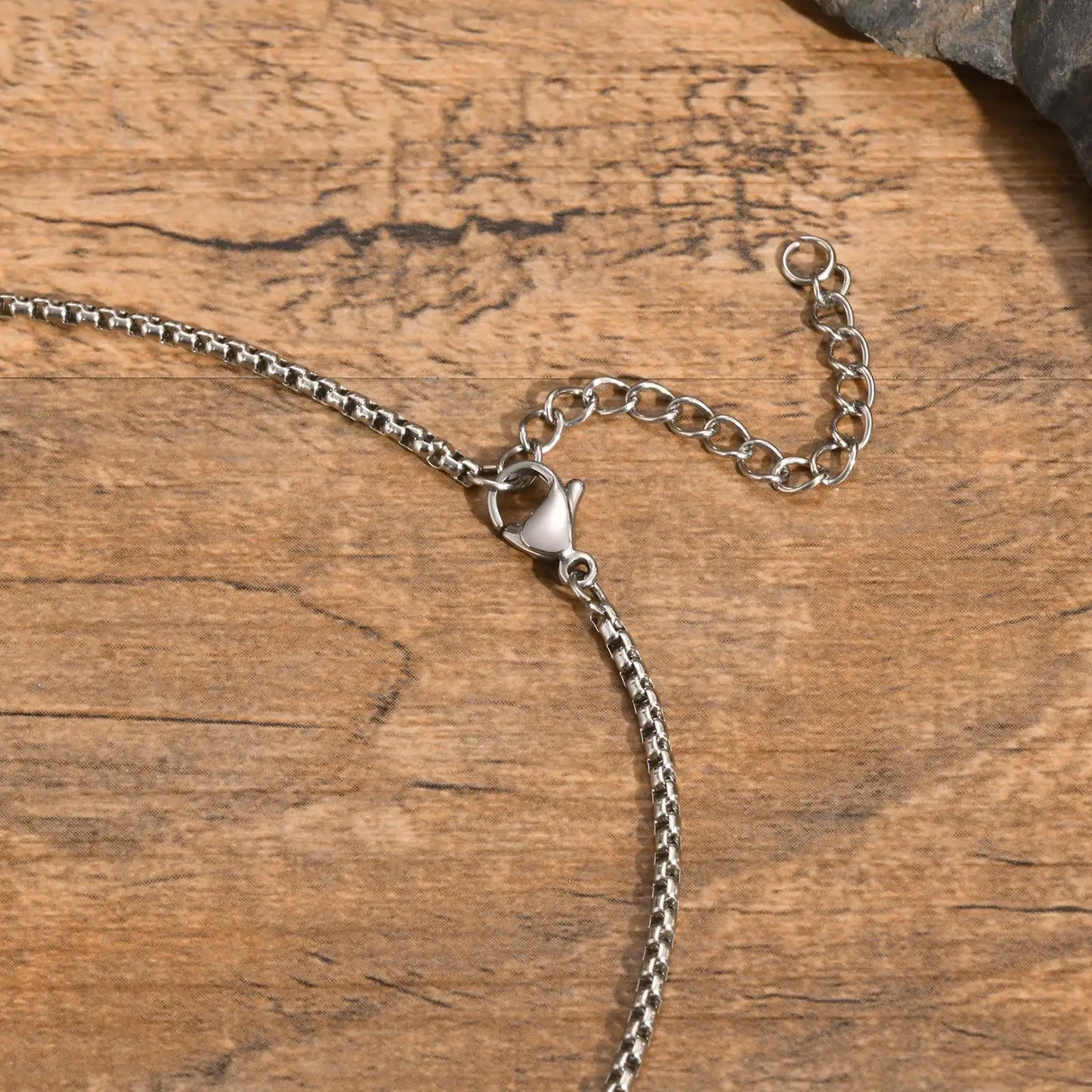 Evil Blue Eye Casual Pendant Necklaces for Men Stainless Steel Round Pendant with Chain Ethnic Turkish Collar Father's Day Gifts